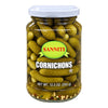 SANNITI Cornichons 12.3 oz (350g) glass jar, front label