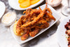 Fried squid pieces served
