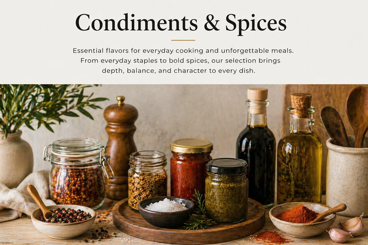 Condiments and spices