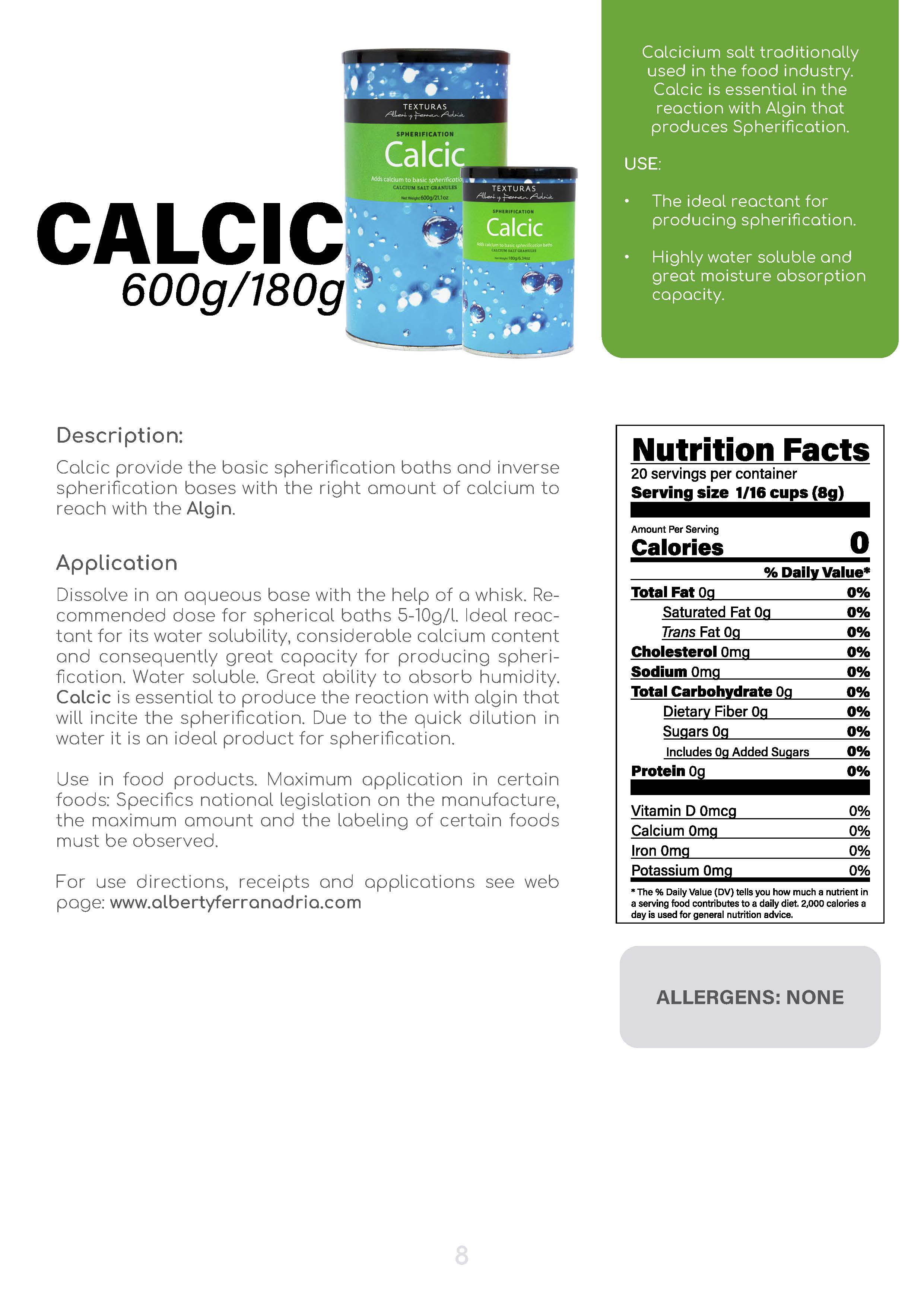 Calcis Label TEXTURAS Calcic