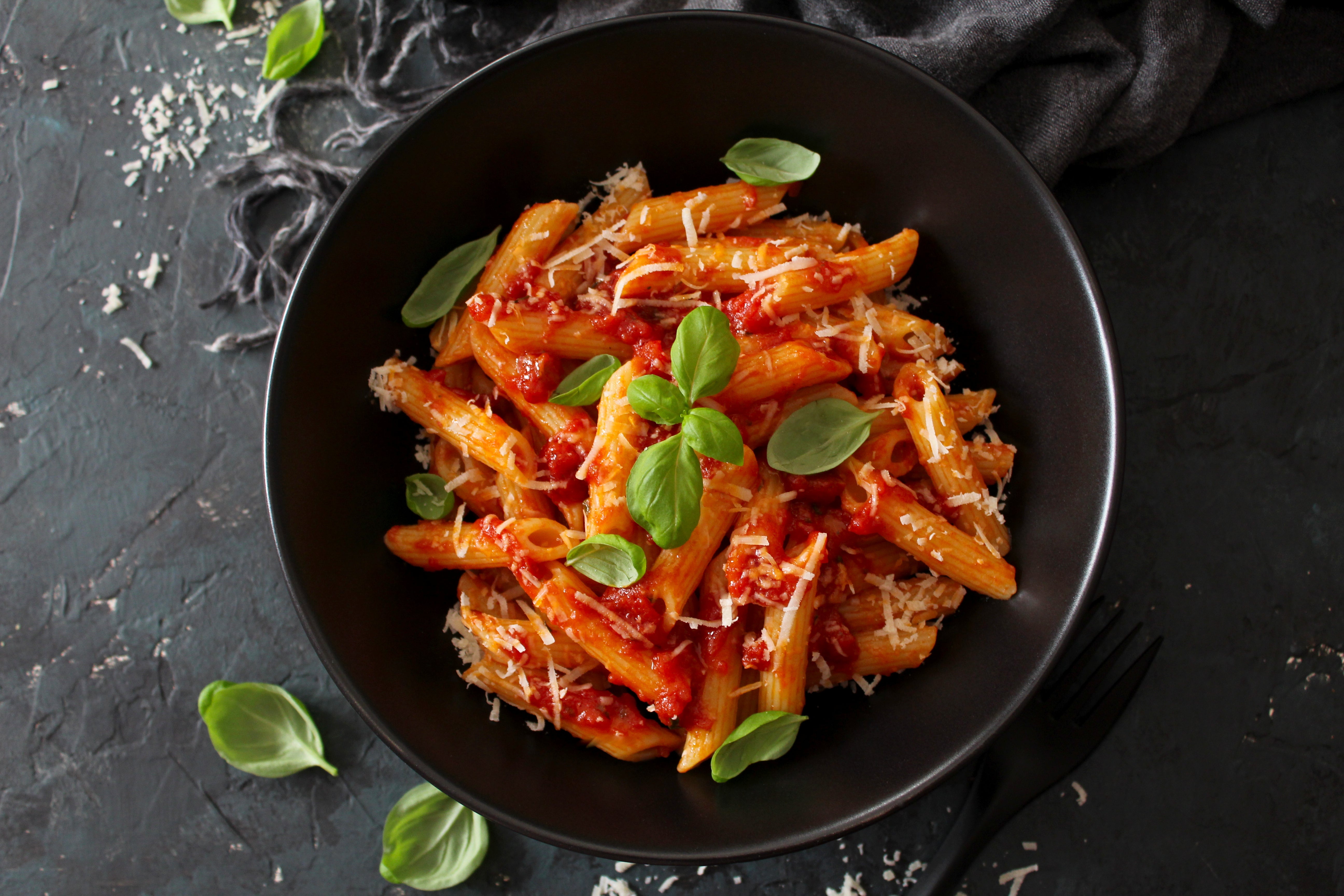 Armando Penne pasta with tomato sauce and cheese