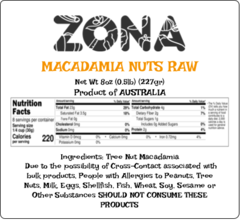 Macadamia Nuts Raw