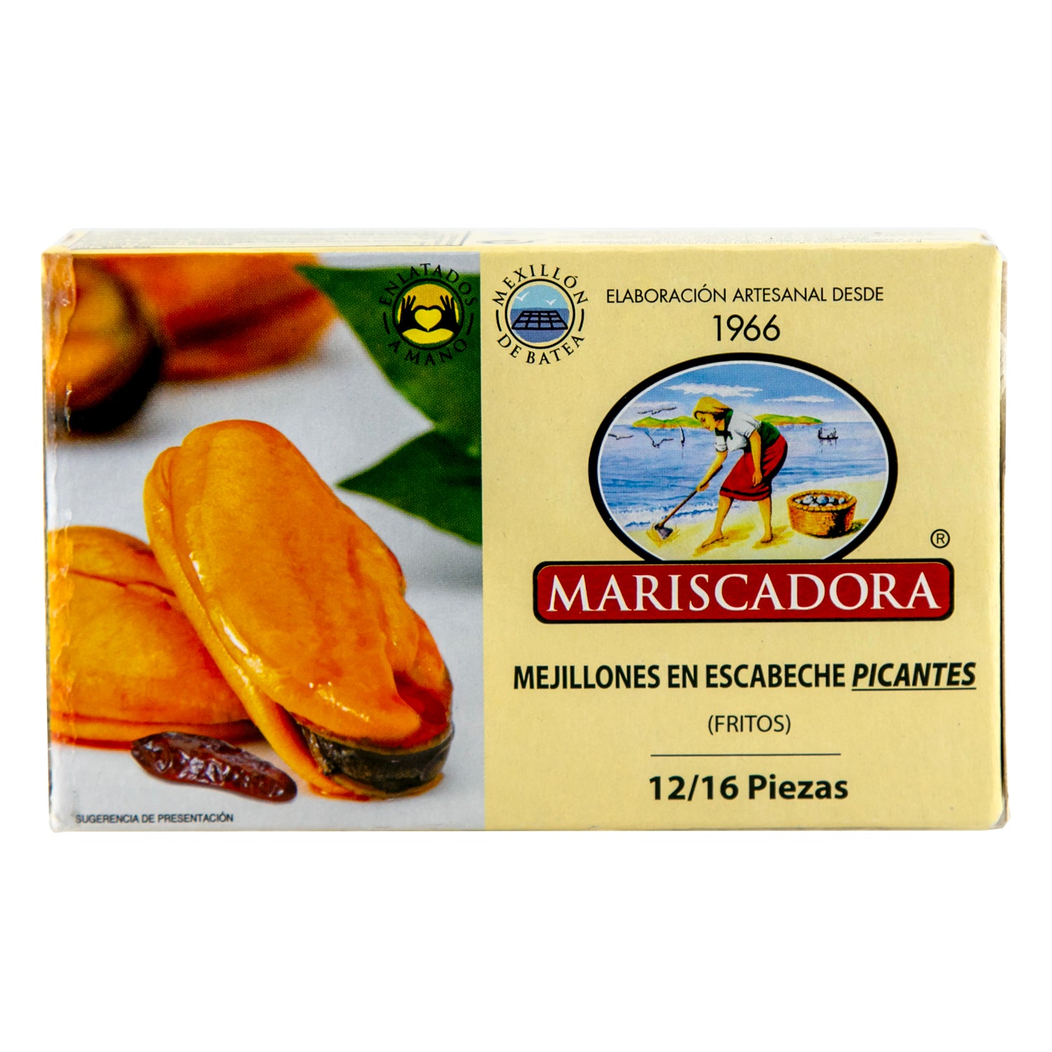 Mariscadora Mussels in pickle sauce (hot)