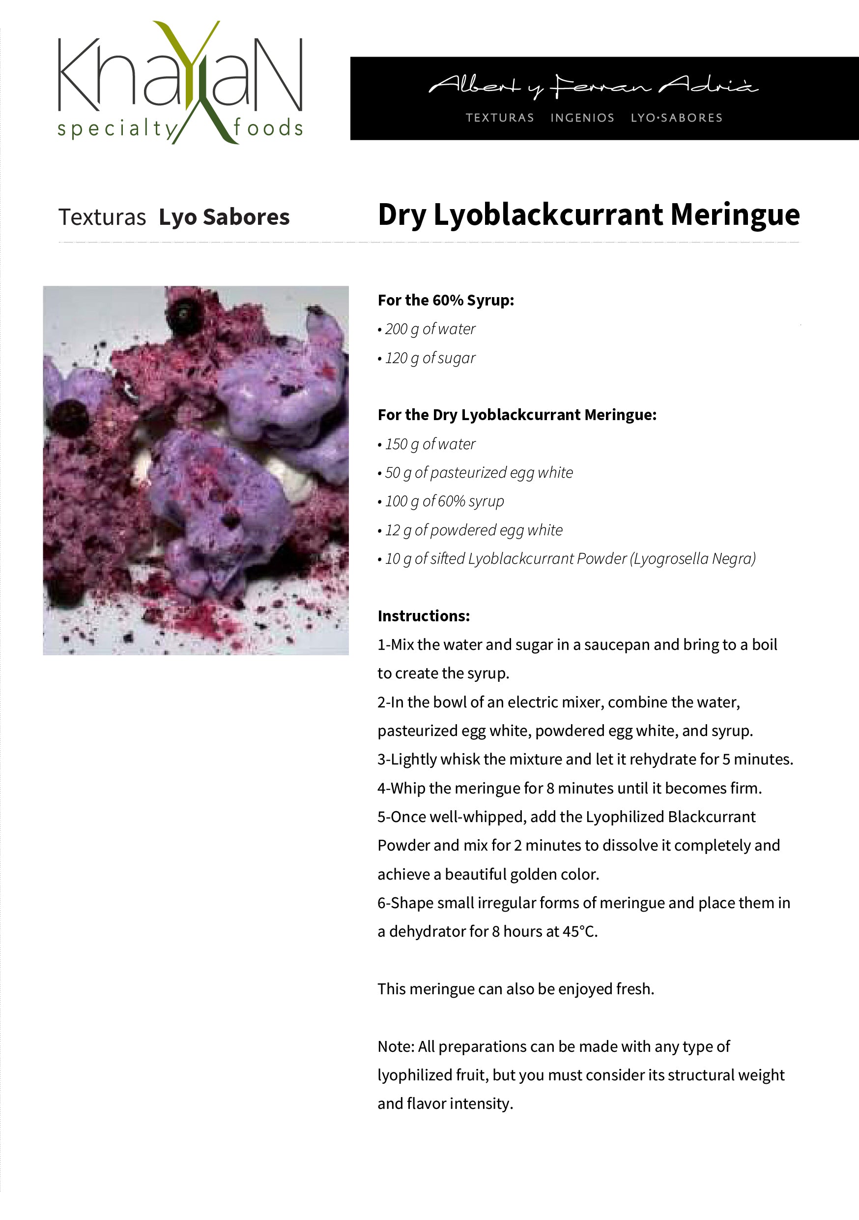 LYO GROSELLA - TEXTURAS by Albert and Ferran Adrià