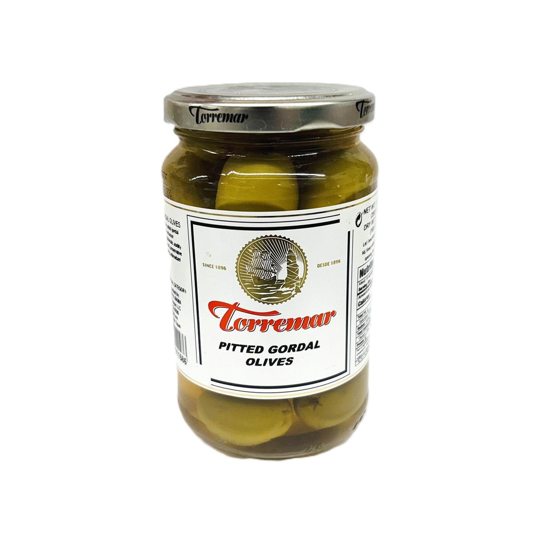 Pitted Green Olive GORDAL Glass Jar - TORREMAR