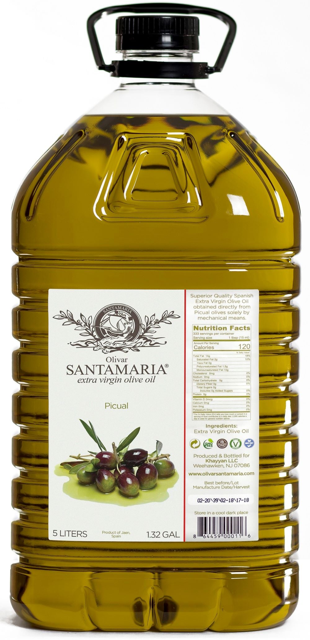 Best Award winning Extra Virgin Olive Oil Spanish Picual with high polyphenol count
