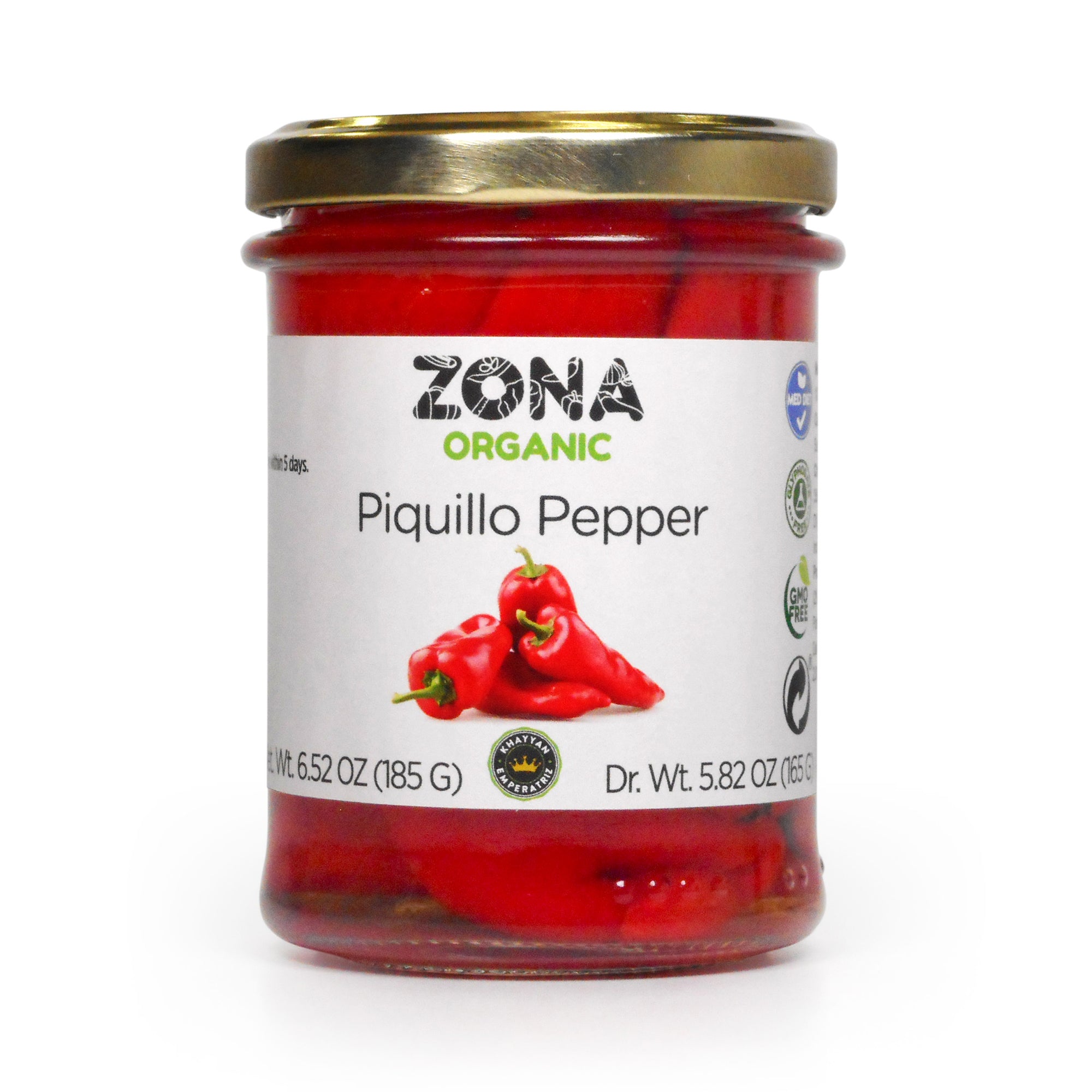 ZONA Organic Roasted Piquillo Pepper