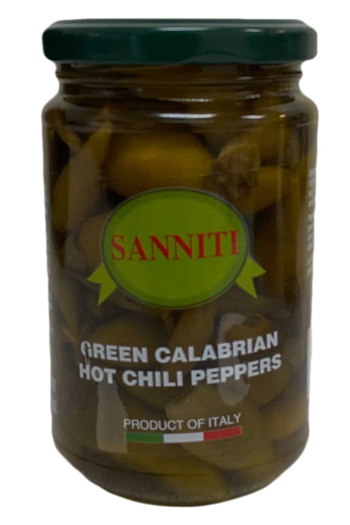 Green Calabrian Hot Peppers
